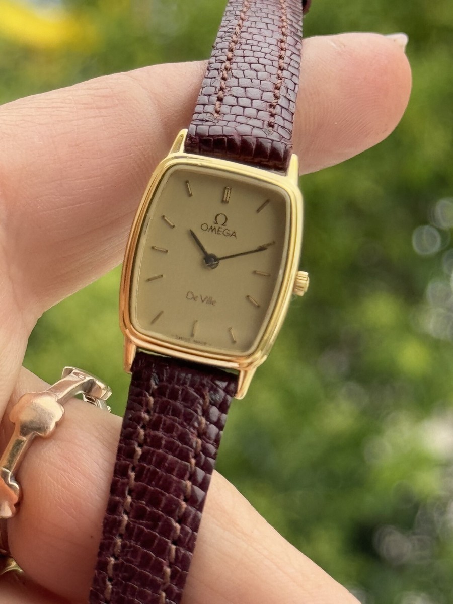 Vintage Omega De Ville Watch Quartz Cal.1375 Lady Swiss Made MD