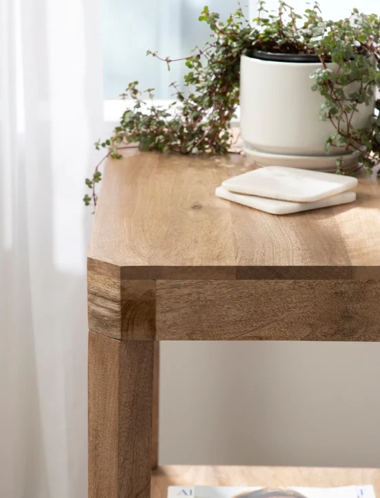 Wood End Side Table Living Room Sofa Coffee Storage Nightstand Small Rectangle - Image 2 of 4