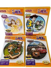 Fisher Price iXL Learning System Lot x4 Games Scooby Doo Princess Toy Story Car