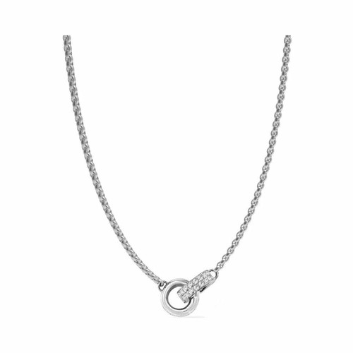 guess circle necklace