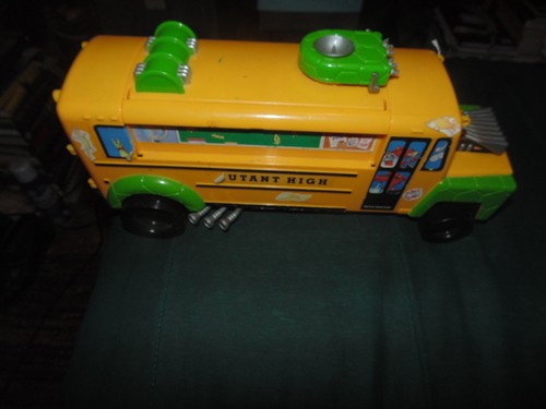1992 TMNT Teenage Mutant Ninja Turtles autobús escolar Mutant High RARO - Imagen 2 de 4