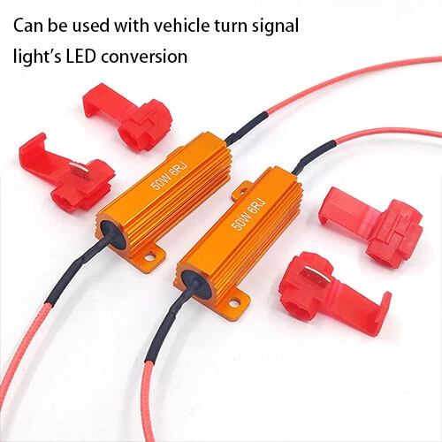 2x 3157 4157 Load Resistor For Switchback LED Turn Signal Light Hyper Flash Fix - Picture 2 of 11