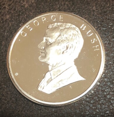 George H Bush January 20th 1989 Inauguration President Silver