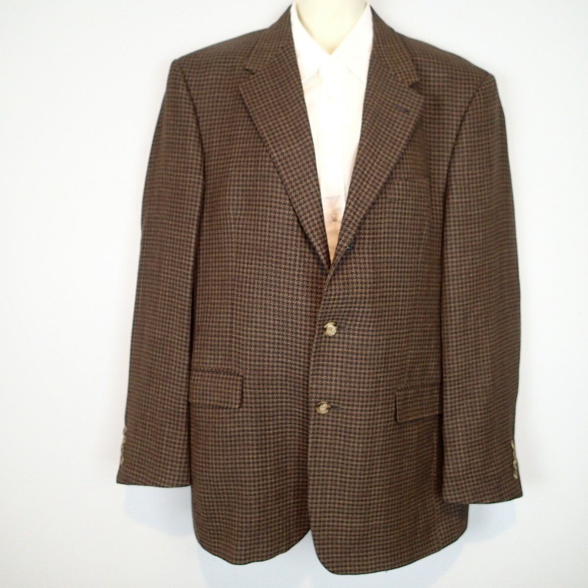 burberry blazer jacket mens 42R Houndstooth wool | eBay