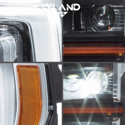 VLAND LED Projector Headlights For 2021 2022 2023 Ford F150 F-150 W/Dynamic DRL - Bild 5 von 12