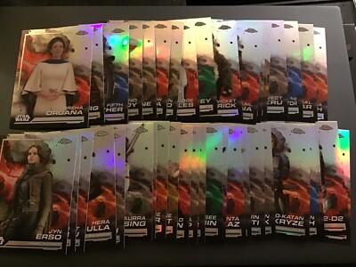 2024 Topps Chrome Star Wars REFRACTORS & INSERTS  pick a card finish your set