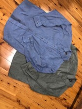 Lot 2 Jos A Bank Men's Button Down Dress Shirts Traveler's Collection Cotton