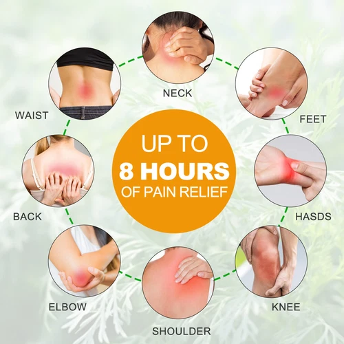 12-180Pcs Knee Wormwood Pain Relief Patches Herbal Pads Plaster Joint Sticker - Picture 9 of 10