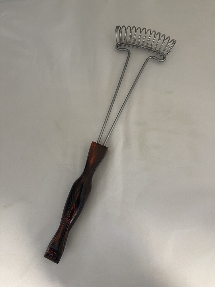 Vintage Cutco Mix Stir Whip #1714 Orange Swirl Handle