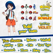 CUSTOM TEAM - 6 Pokemon Shiny, 6ivs Competitive Legit - Pokémon Scarlet & Violet