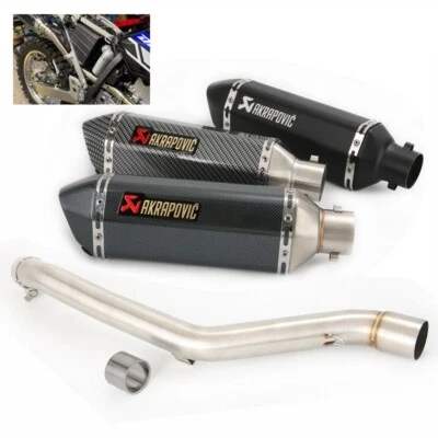 Slip for Suzuki DRZ400SM DRZ400S 2000-2024  Exhaust Link Pipe Muffler Tips 370mm - Bild 1 von 4