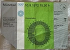 1972 Munich Olympic TICKET CLOSING CEREMONY SEPTEMBER 10