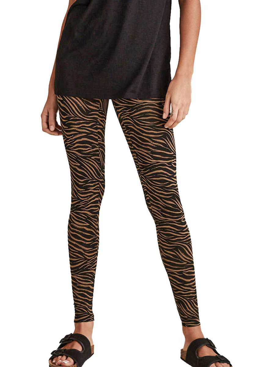 Black and tan leggings deals