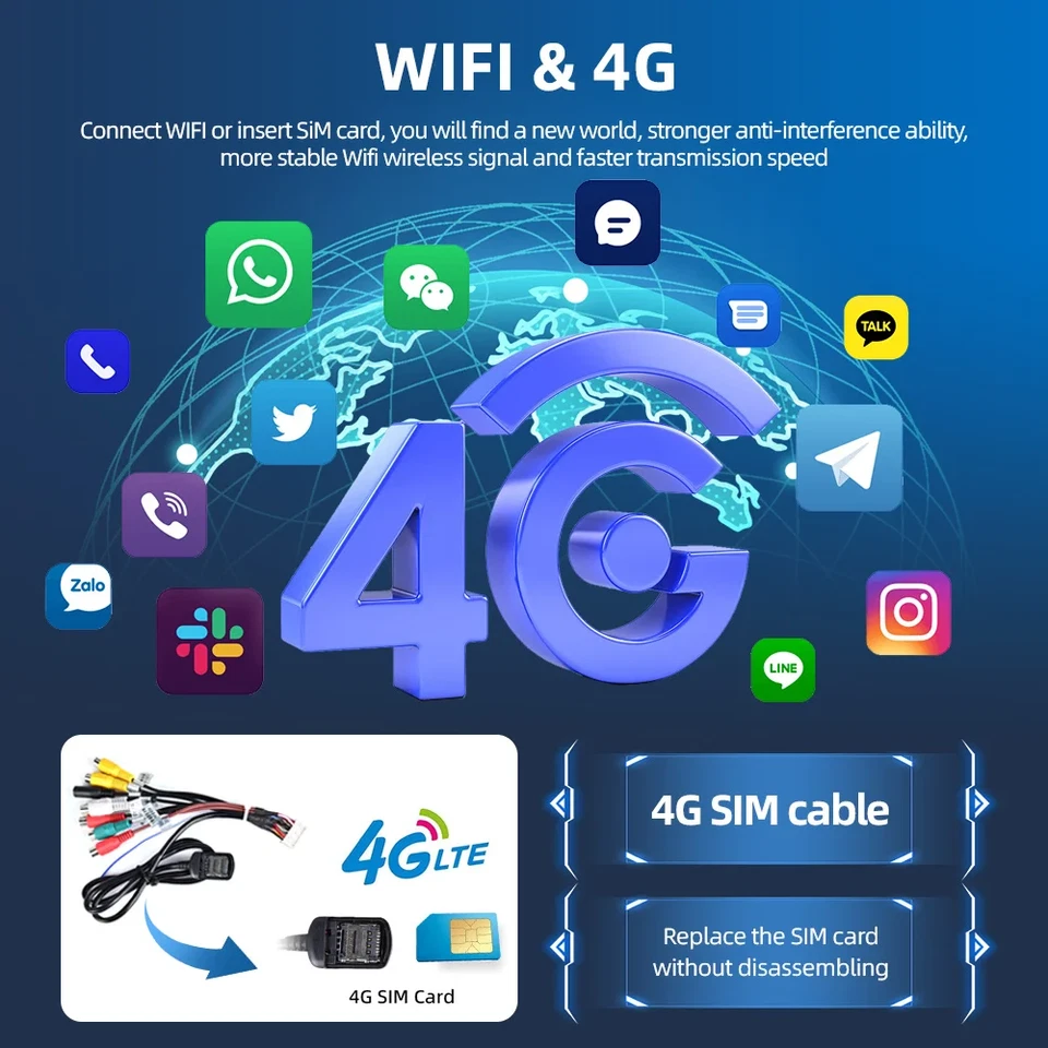 DAB+ FÜR TOYOTA COROLLA 2009~2014 ANDROID 14.0 AUTORADIO CAR PLAY QLED 6GB+128GB - Bild 4 von 4