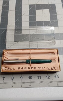 k Parker 21 Boxed Green Extra Fine Pen