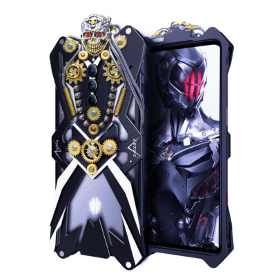 For Samsung A53 Case Skull punk Shockproof Metal Armor Cover Aluminum Bumper