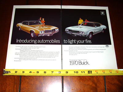 1970 BUICK GS - GS455 - ORIGINAL 2 PAGE AD