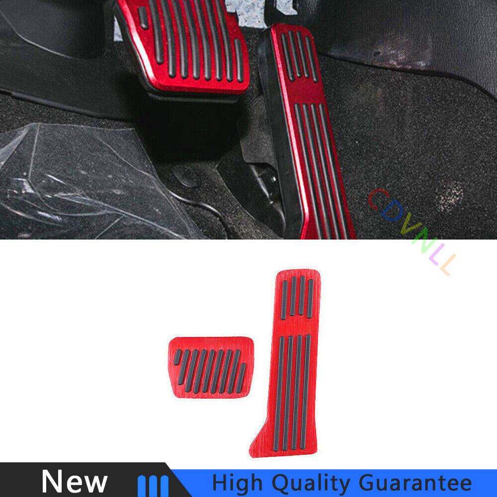 For Mazda 6 Atenza 2020-2021 Red Aluminum Brake Pedal Accelerator Pedal Cover 2*