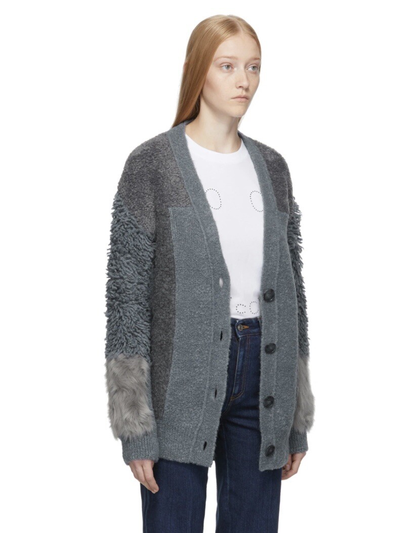 Stella McCartney fur Free Patchwork Cardigan RRP … - image 4