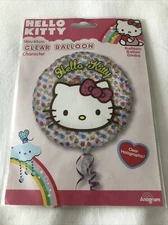 18” CLEAR FOIL BALLOON HELLO KITTY PARTY NEW IN PACK