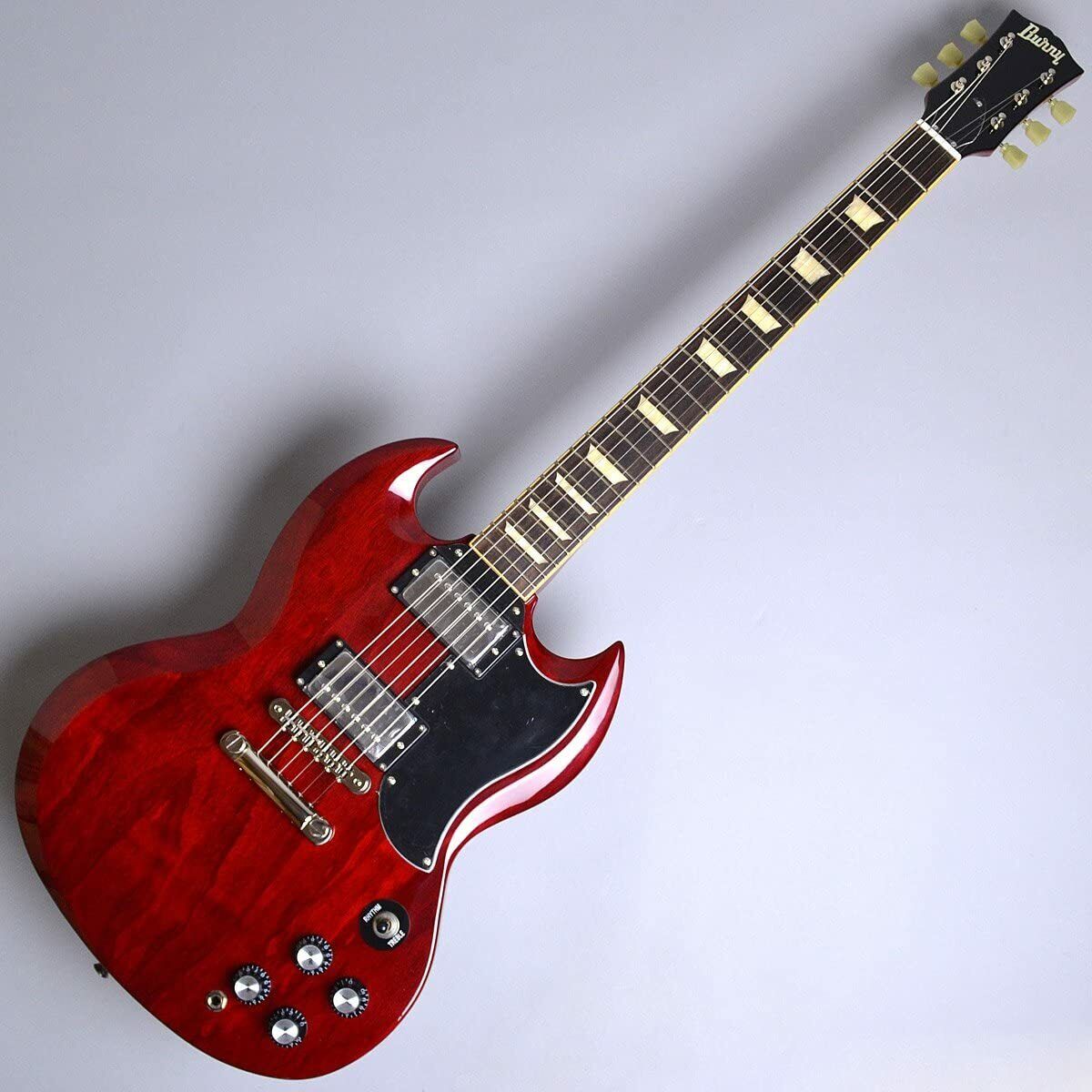 BURNY Limited Cherry SRSG55 SG-Type Electric guitar with BURNY Limited Cherry SRSG55 SG-Type Electric guitar with