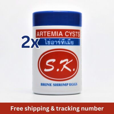 2x50 Artemia Cysts Brine Shrimp Egg Best Quality Betta Fish Hatched  Killifish