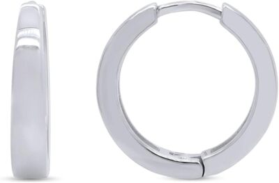 Small Huggies Hoop Earrings for Womens  in 925 Sterling Silver