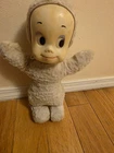 Mattel Casper Figure Plush Doll 1960s Removable Clothes Vintage Plastic Head