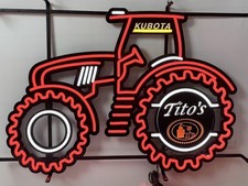 US STOCK Kubota Farm Tractor Bvsch Light LED Neon Sign With Dimmer 30