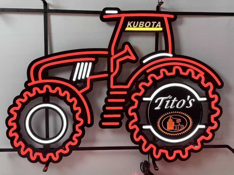 US STOCK Farm Tractor Equipment Neon Sign Light LED With Dimmer 30"x20"