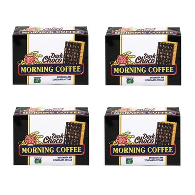Frou Frou CHOCO DARK Morgenkaffee Schokoladenkekskuchen - 4 Packungen à 100g