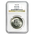 1948 Franklin Half Dollar MS-65 NGC (FBL)