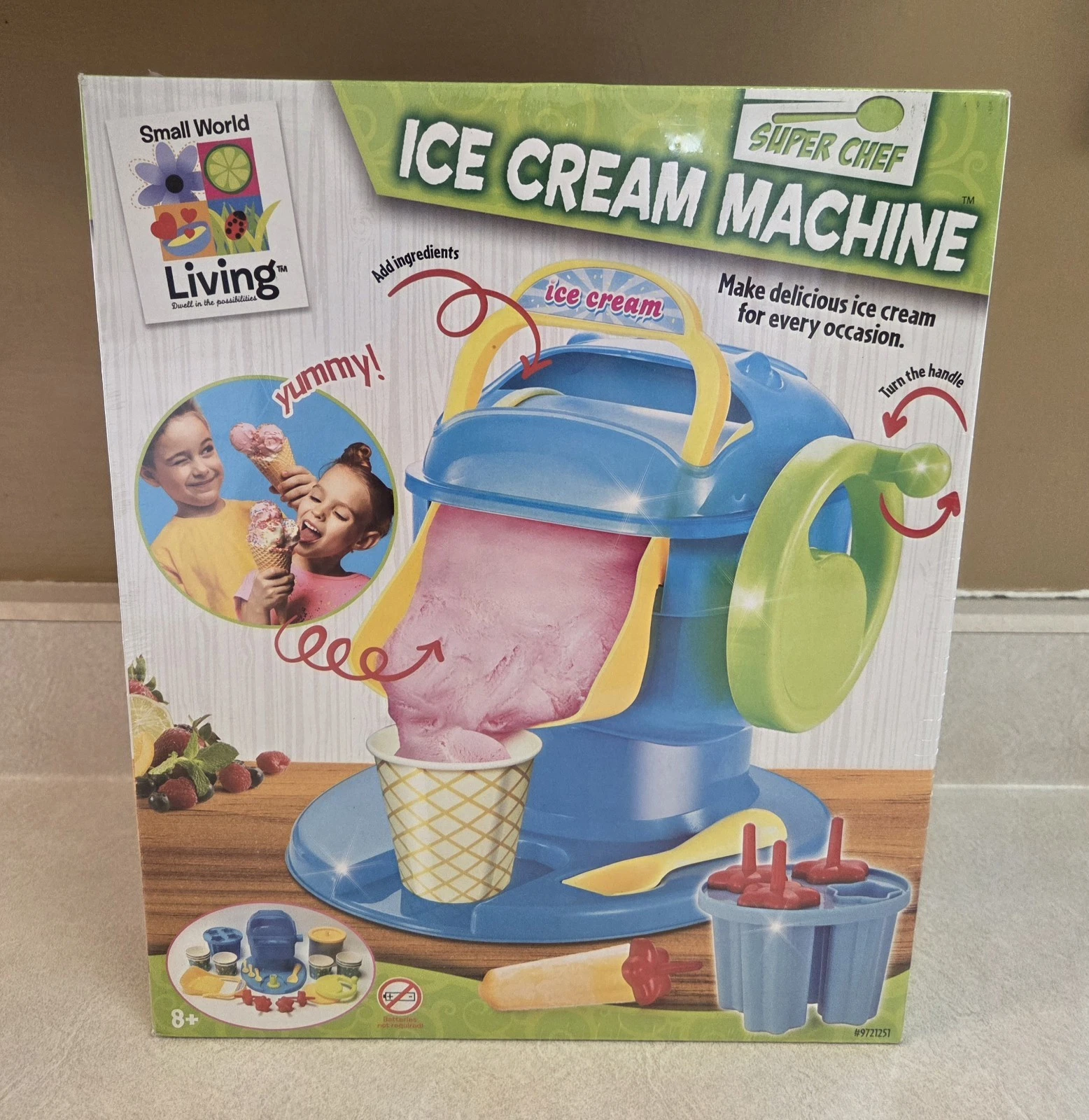 NEW Small World Toys Living Super Chef Kids Ice Cream Making Machine Sealed
Opens in a new window or