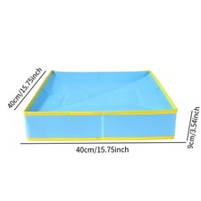 Kid Sandbox Tray Reusable Thickened Smooth Portable Large Space Play Sand