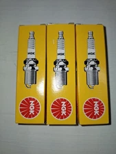 Set of Three NGK BUHW-2 Outboard Engine Spark Plugs for Mercury Mariner New