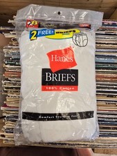 Hanes Mens White Briefs 36 Underwear 8 pk Vintage 2001 Sealed Cotton