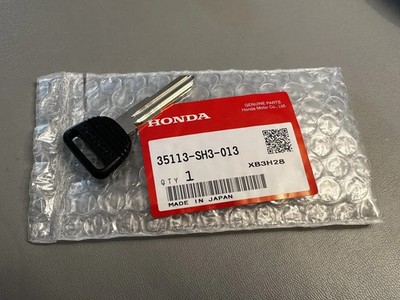 Made in Japan. 1x GENUINE HONDA Blank Master Key  35113-SH3-013 Oem Jdm