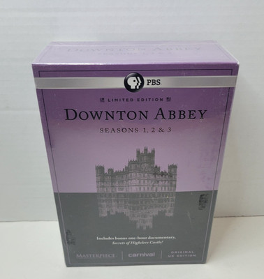 Downtown Abbey Deluxe Limited Edition PBS Show 9 DVDs Seasons 1, 2, 3 NEW Sealed