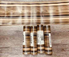 Katzenbach & Warren Wallpaper Border - Striped Woodgrain Design, 4 Rolls NOS