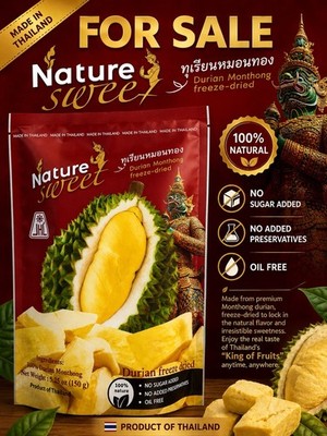Nature Sweet Freeze-Dried Monthong Durian