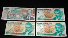 1ea Mexico 1992 10 Nuevos Pesos Serie E Banco Note + 3 10 Pesos Emiliano Zapata 