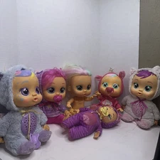 Lot Of 6 Cry Babies 11” Dolls Tested. Read Description See Pictures For Details