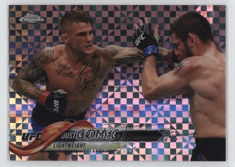 2018 Topps Chrome UFC X-Fractor Dustin Poirier #23 0yj6