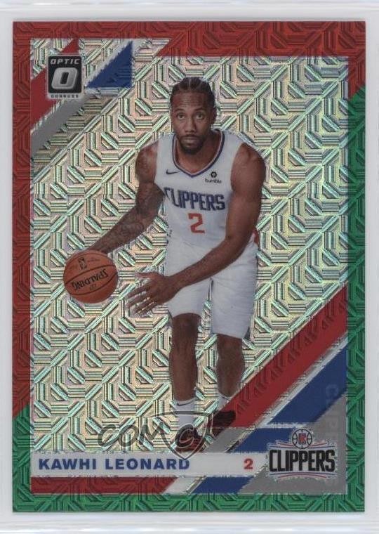2019-20 Panini Donruss Optic Choice Red & Green Prizm Kawhi Leonard #30 7xr