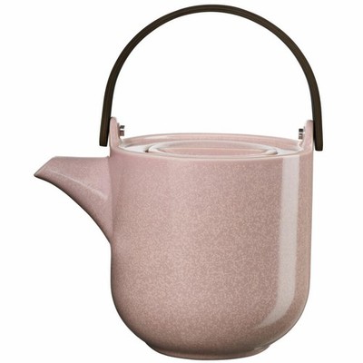 ASA Selection Coppa Teekanne mit Holzgriff Tee Kanne Porzellan Hanami 600 ml