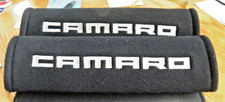 Easy Fit Camaro Shoulder Seat Belt Covers Black Velcro Fits Any Camaro Belt