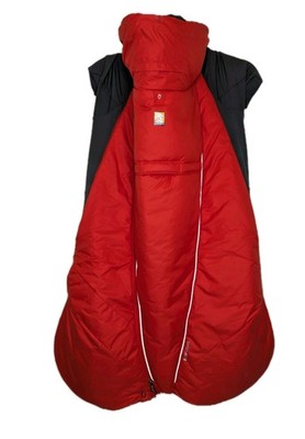 Ruffwear Puffer Insulated Dog Jacket for Winter Gray Red 