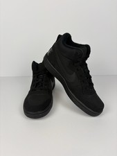 Nike Court Borough Mid GS 'Triple Black