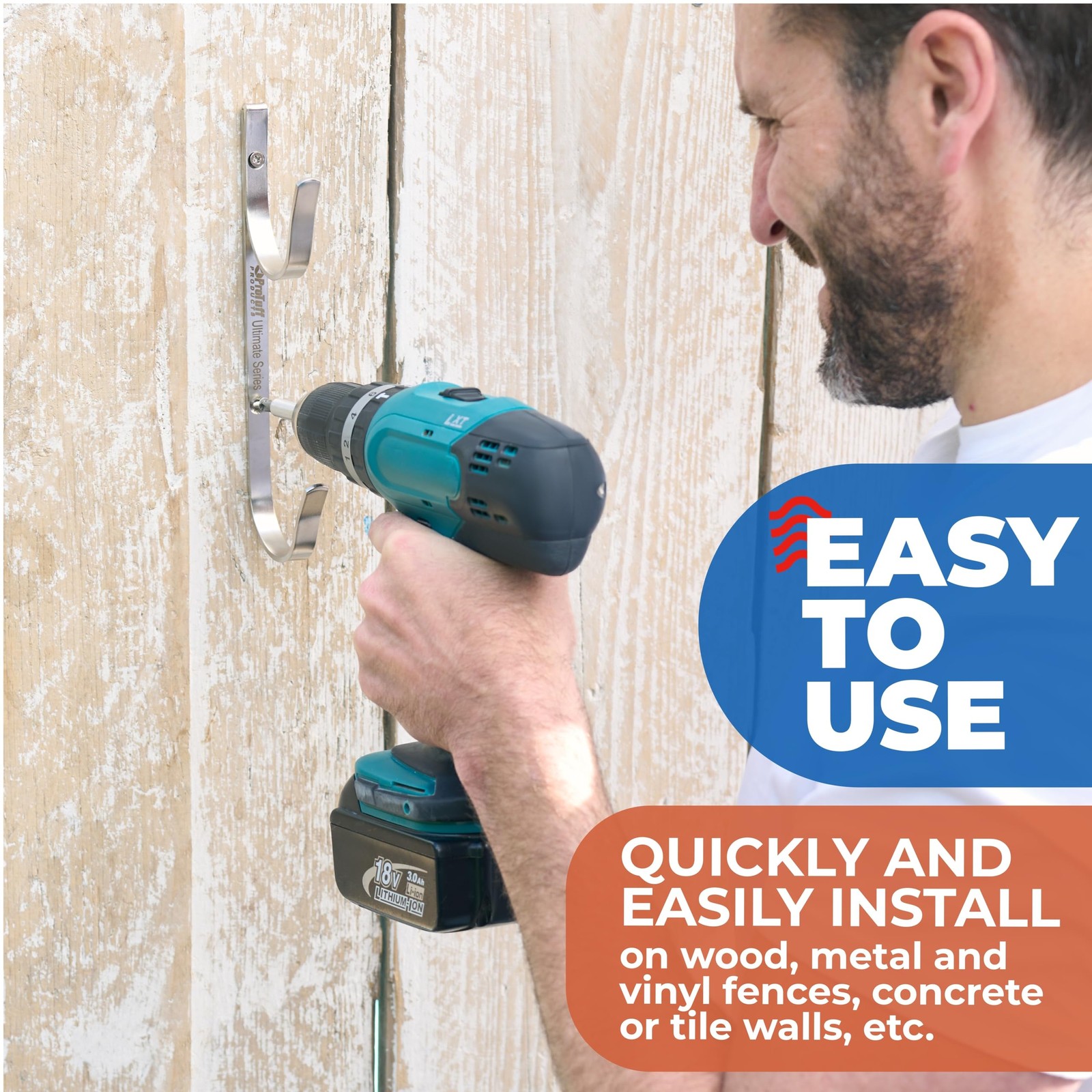 ProTuff Pool Pole Hanger Set – 2 Pack – Unconditional 490 Promise – 3X Strong...