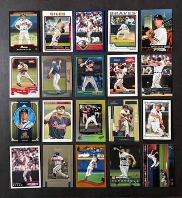 20 CARD LOT OF DIFFERENT MARCUS GILES CARDS - MLB - FREE SHIPPING! - #W101425R